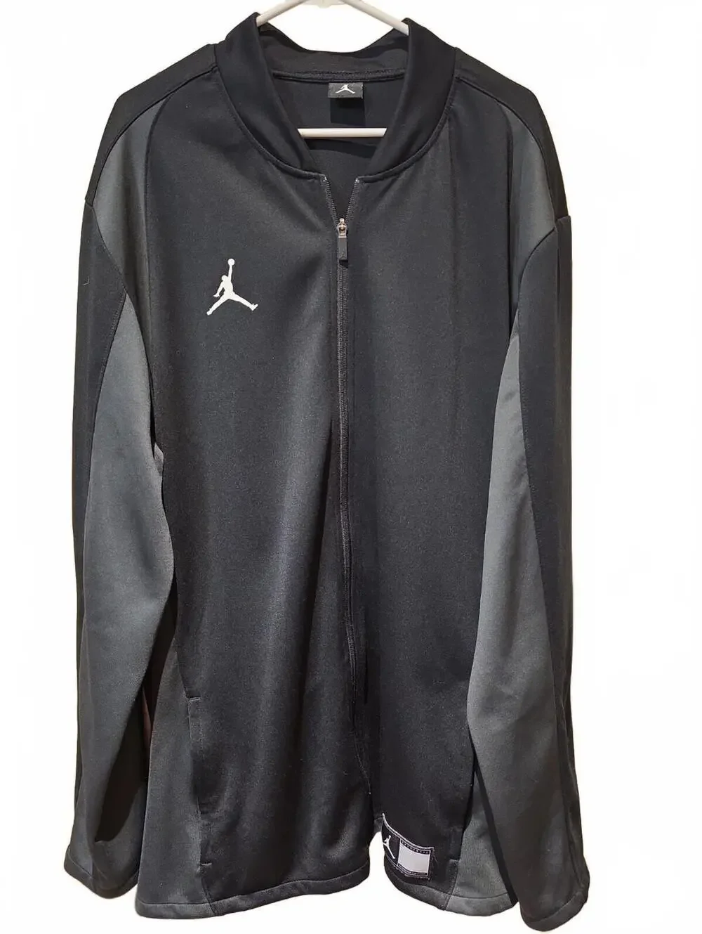Jordan Jumpman Dri-FIT Men's Black & Gray Colorblock Full-Zip Track Jacket 3XLT